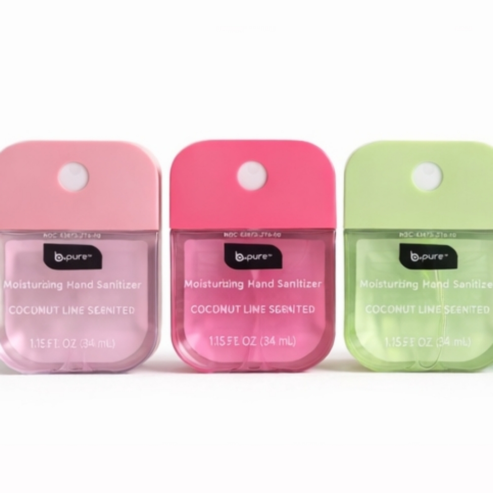 3-Pack Moisturizing Hand Sanitizer Set | Travel Size | Coconut Lime, Hibiscus &